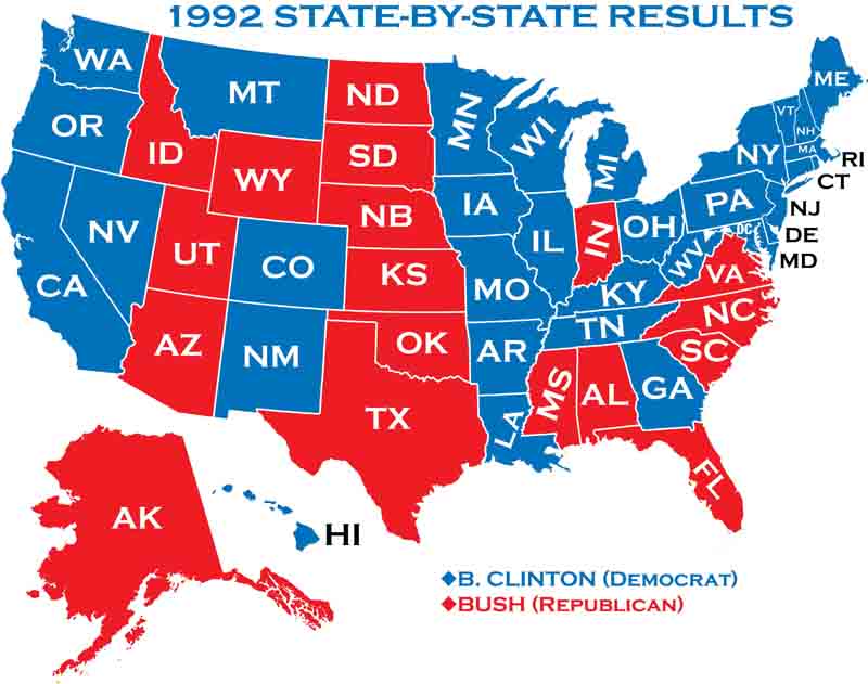1992 election results