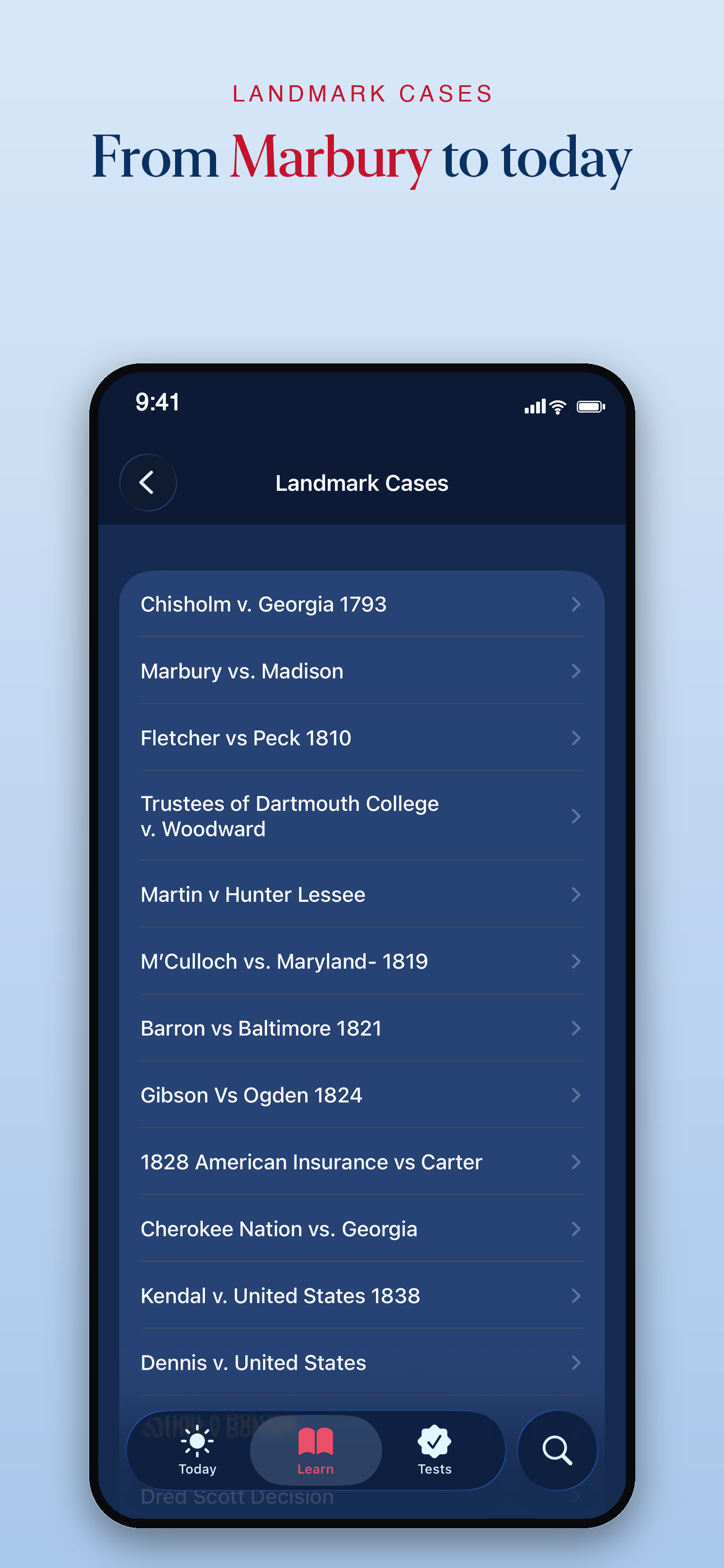 Explore landmark cases