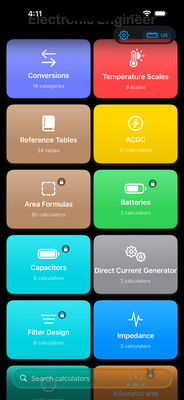Electronic Engineer Home Screen