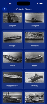 Carriers App - Class View