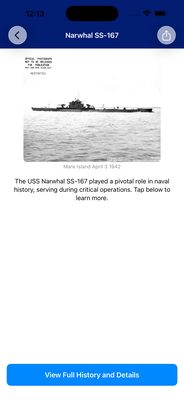 Submarines App - Ship Details