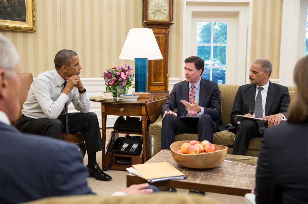Obama with Comey