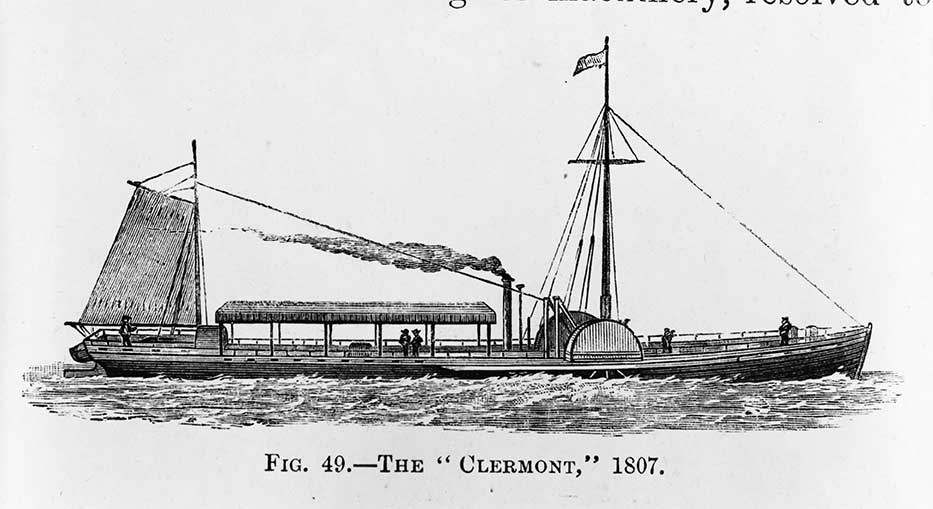 Robert Fulton Sails on The Clermont