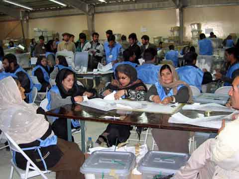 ELECTIONS HELD IN AFGHANISTAN