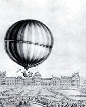 1793- First Hot Air Ballon Flown