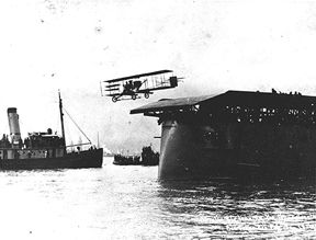 1911 - First Landing on Ship