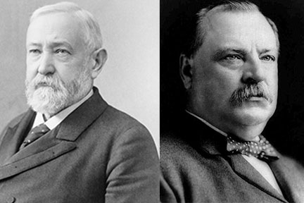 Benjamin Harrison and Grover Cleveland