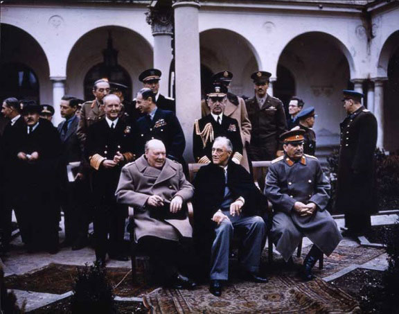 Churchill, Roosevelt and Stalin